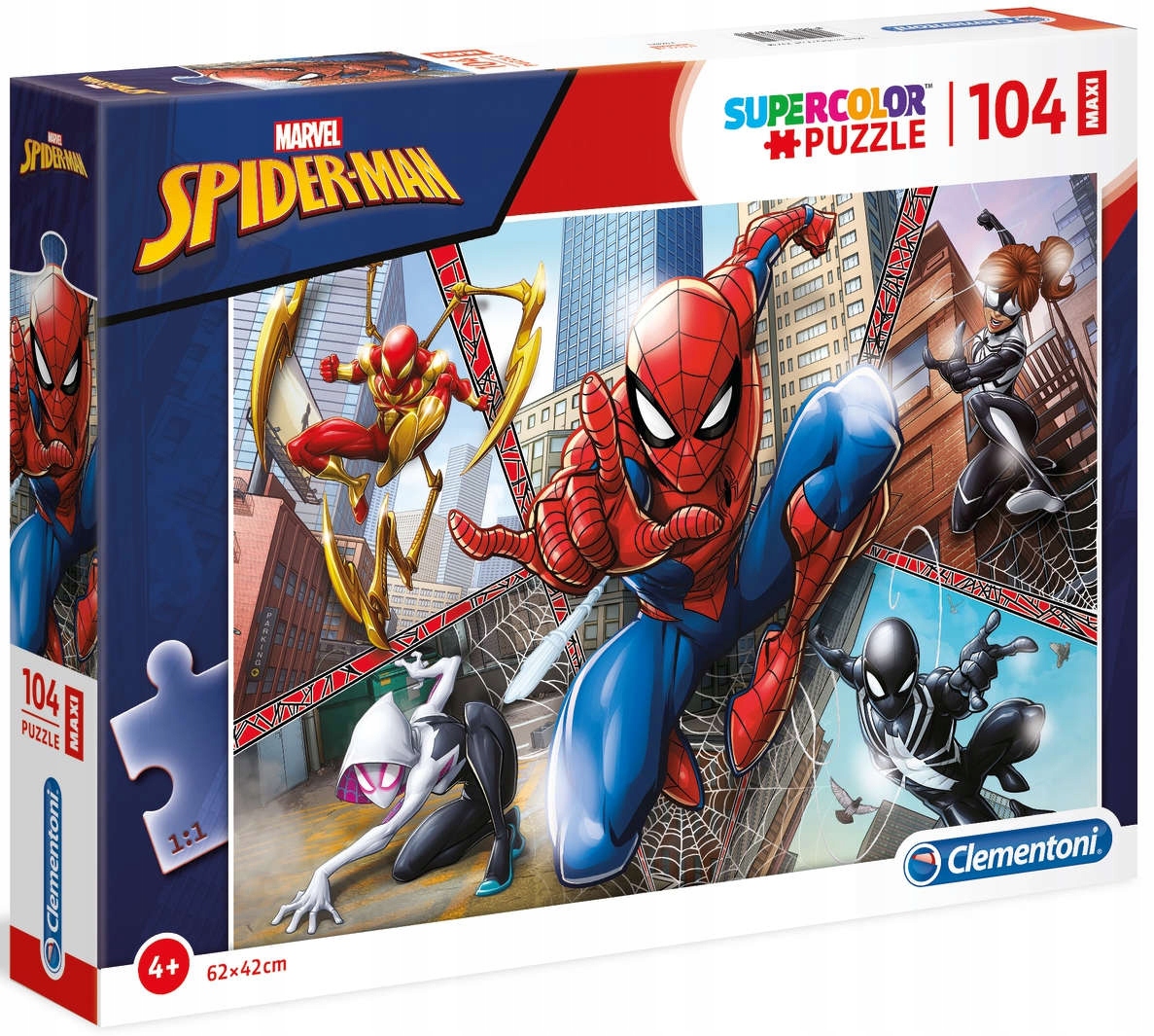 

Clementoni Puzzle Maxi Supercolor 104 Spiderman 4+