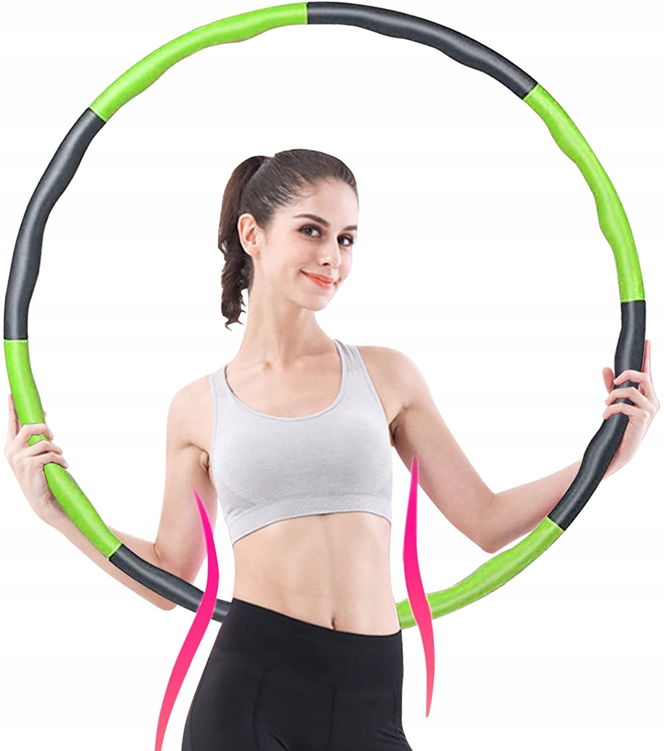 HULA HOP ODCHUDZAJĄCE SKŁADANE Z MASAŻEREM LAPONO