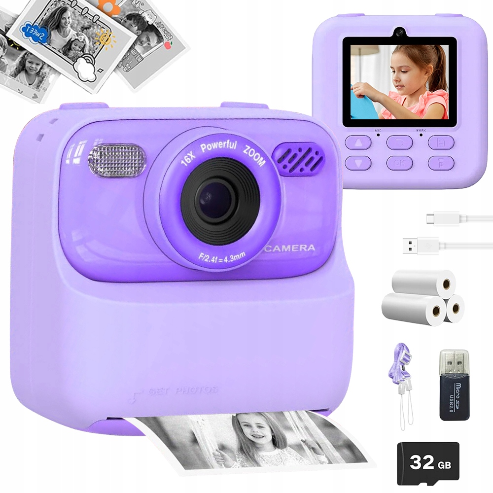 Polaroid Pro Děti, Multifunkční Bezpečný Termotransferový Tisk