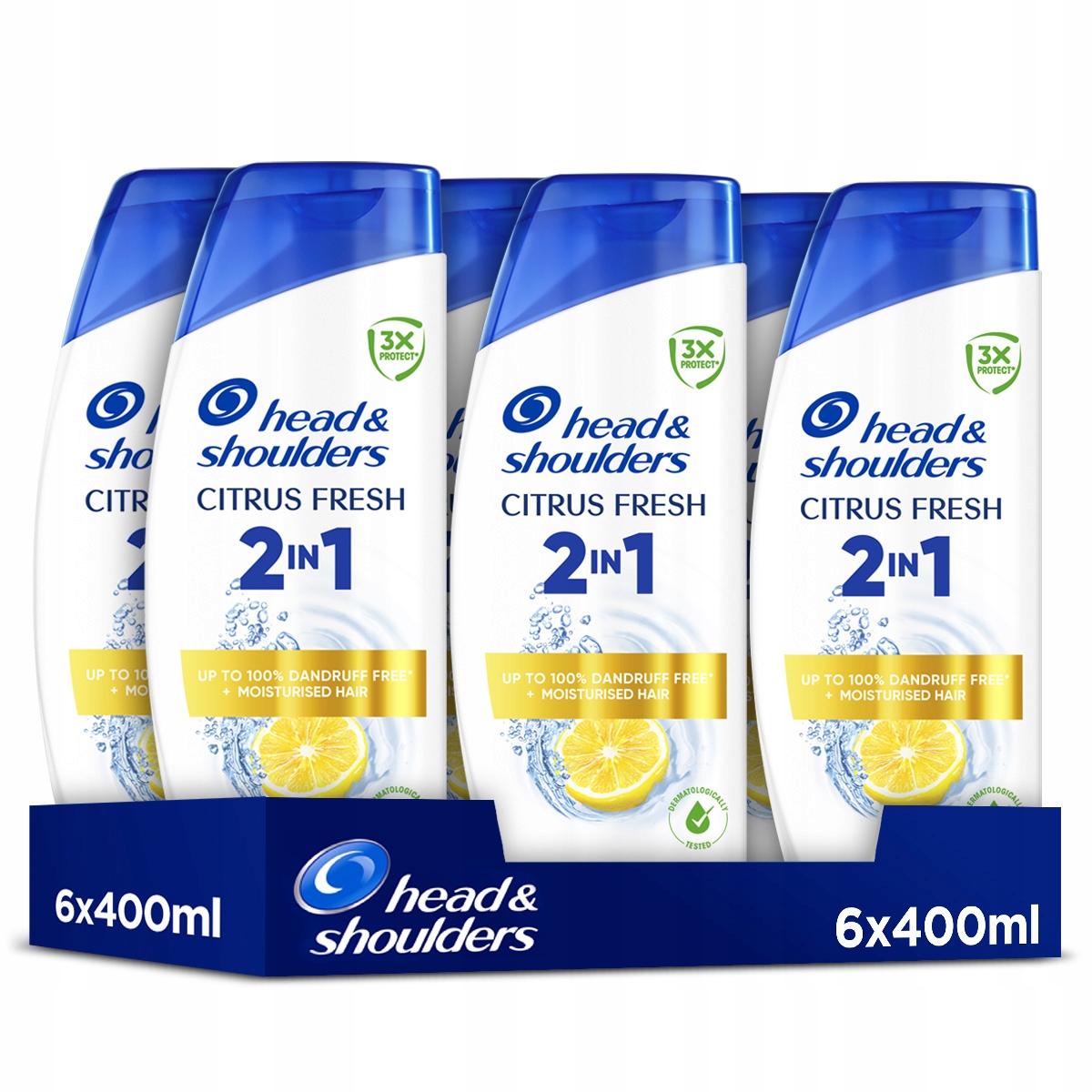 Head & Shoulders Citrus 2w1 Przeciwłupieżowy szampon z odżywką 6x400ml