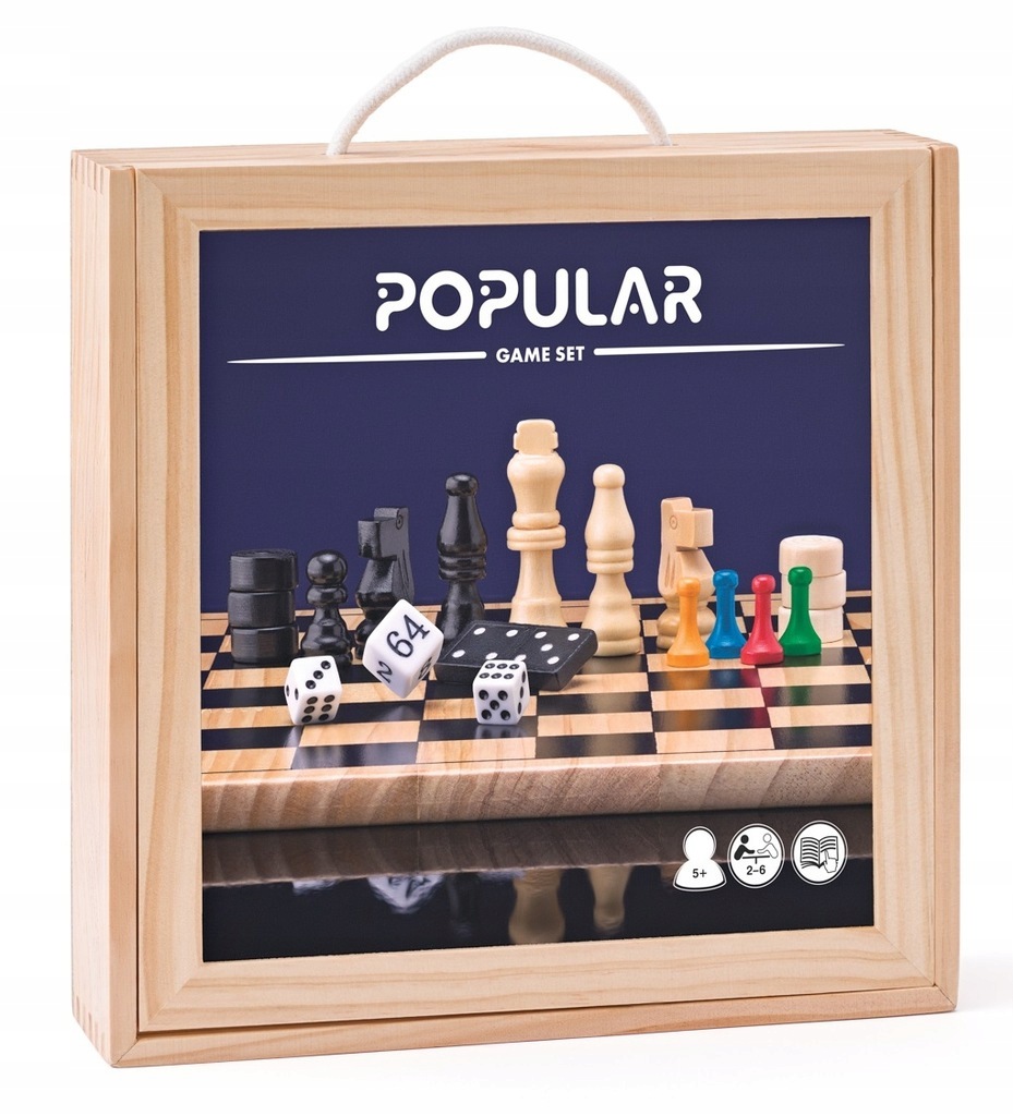 Popular Zestaw 7 Gier Planszowych 92211