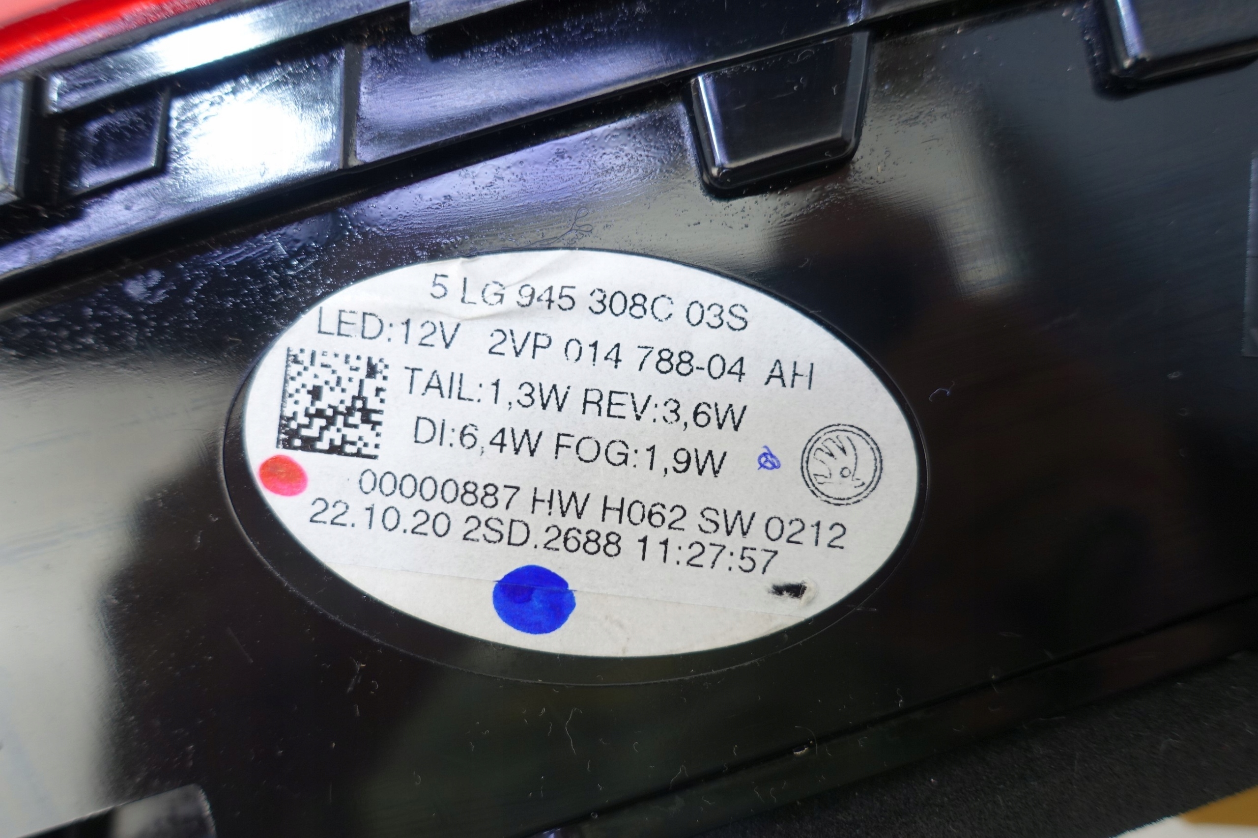 light right rear part right rear SKODA ENYAQ 5LG