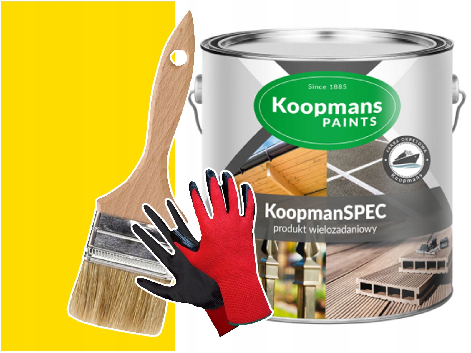 

KoopmanSPEC Farba do metalu betonu Żółty 0,25L