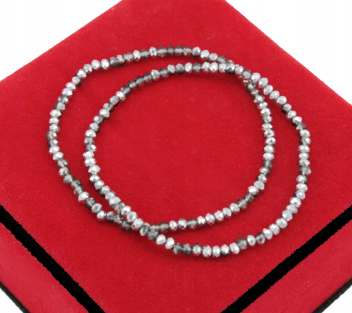 

Bransoletki 2 Sztuki Koraliki Diamond Silver MIX
