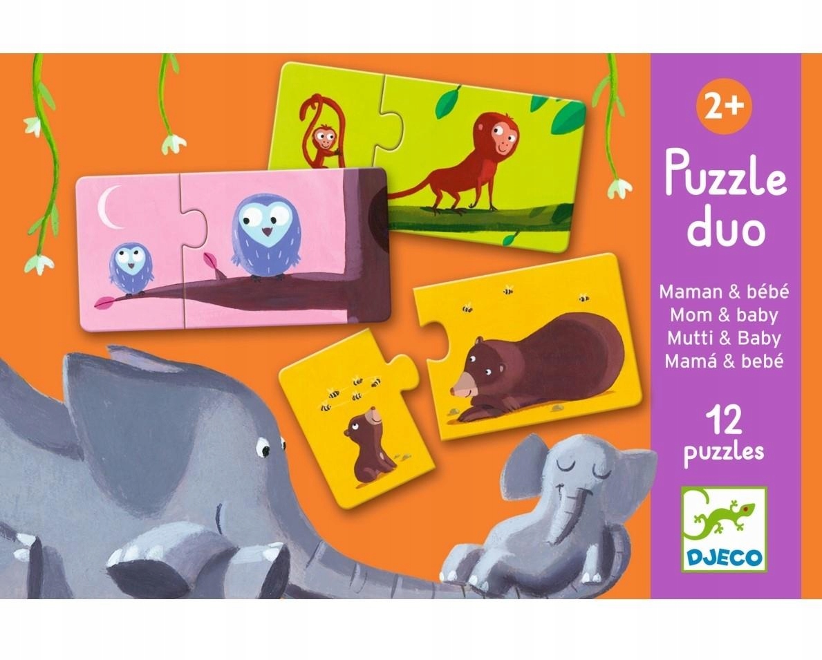 

Mama i Dziecko Puzzle Duo 24 el. Djeco 2+