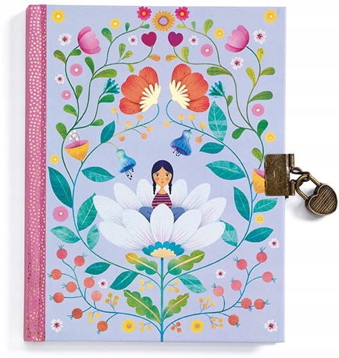 

Marie pamiętnik na kłódkę Lovely Paper linie Djeco