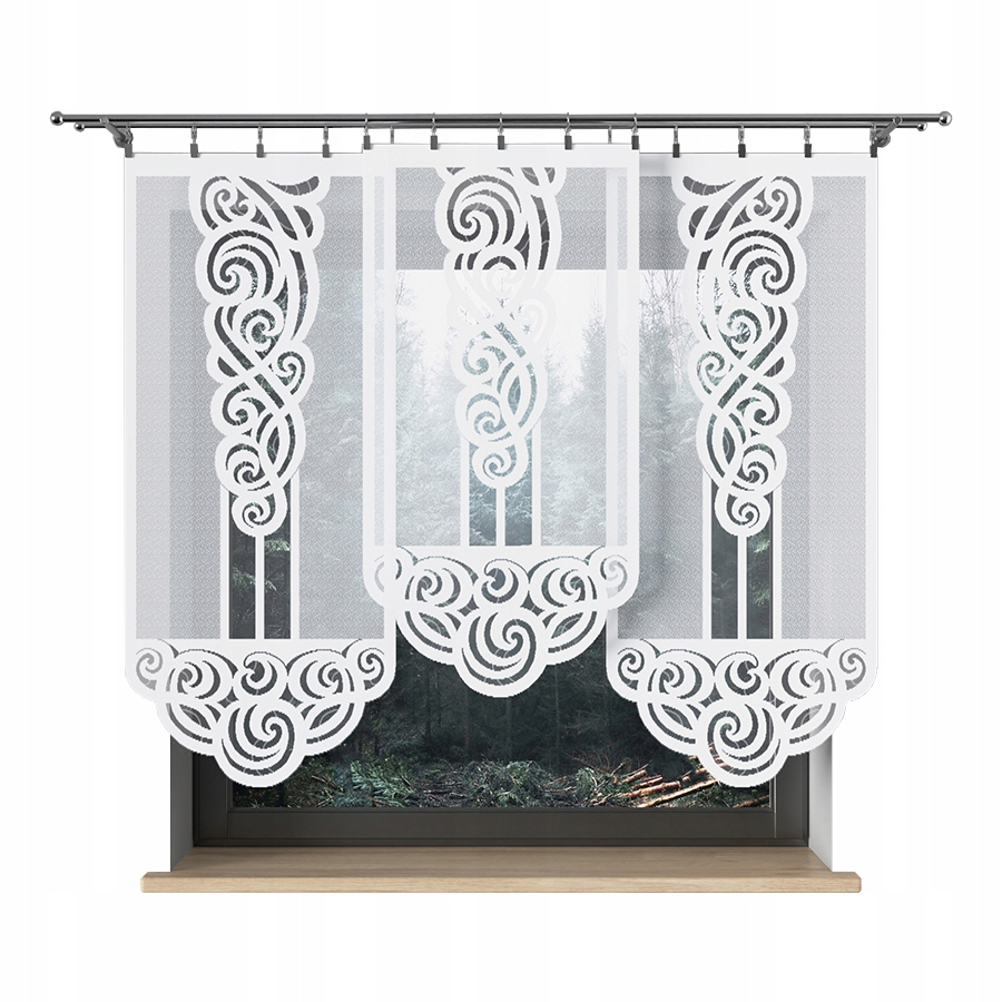 

Firany gotowe panel żakard Firanka panel 160x60