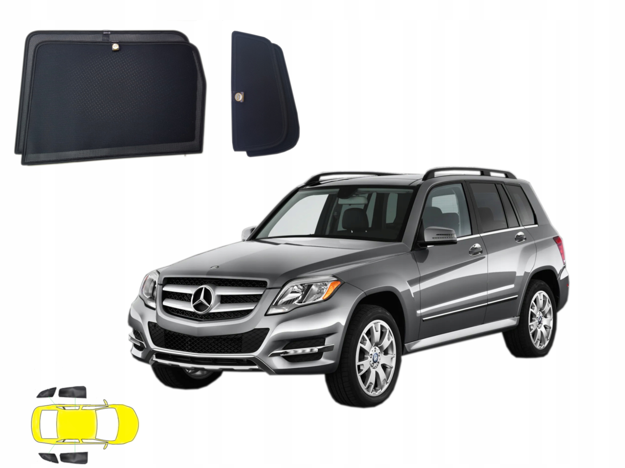 Sluneční clony: Mercecedes Glk I