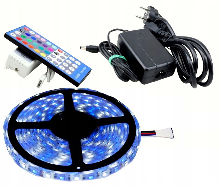 ZESTAW taśma LED wodoszczelna RGBW IP68 pilot 5m