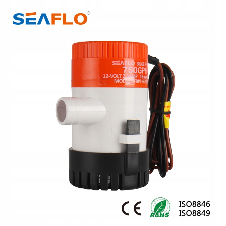 POMPA JACHTOWA WODY ZĘZOWA SEAFLO 12V 750GPH / 47L MIN - SUPER JAKOŚĆ