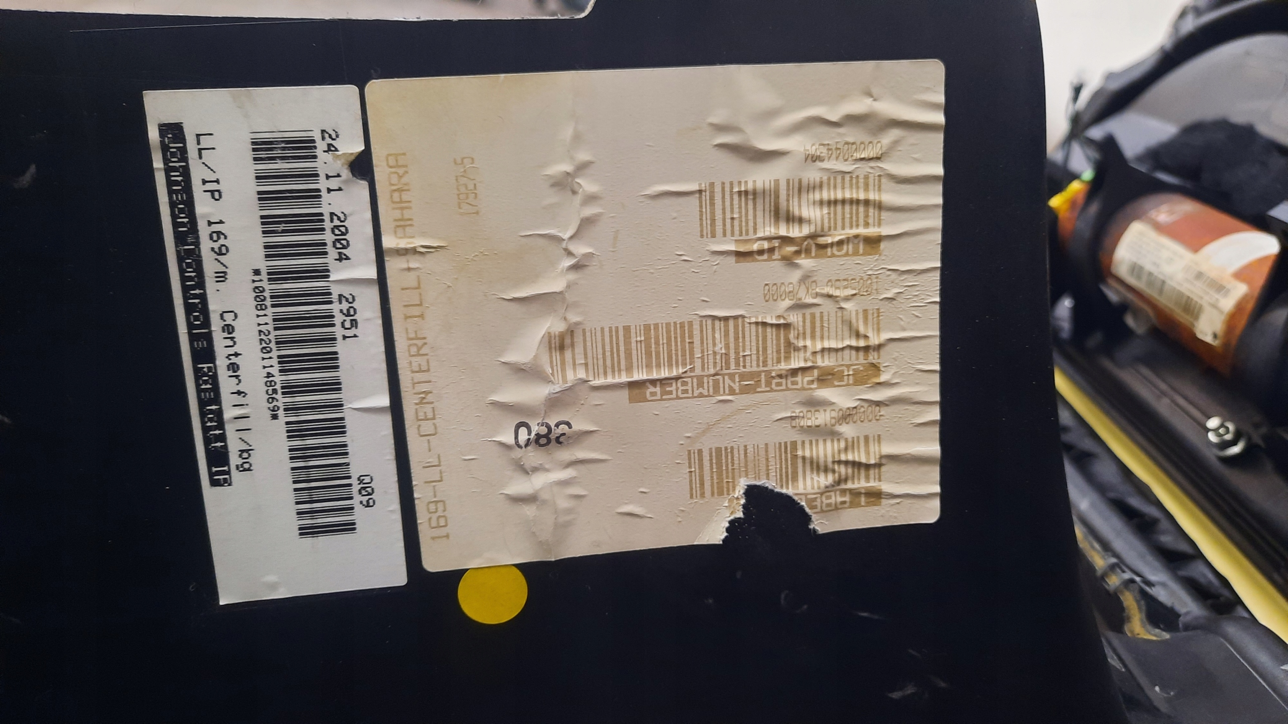 консоль Подушки MERCEDES W169