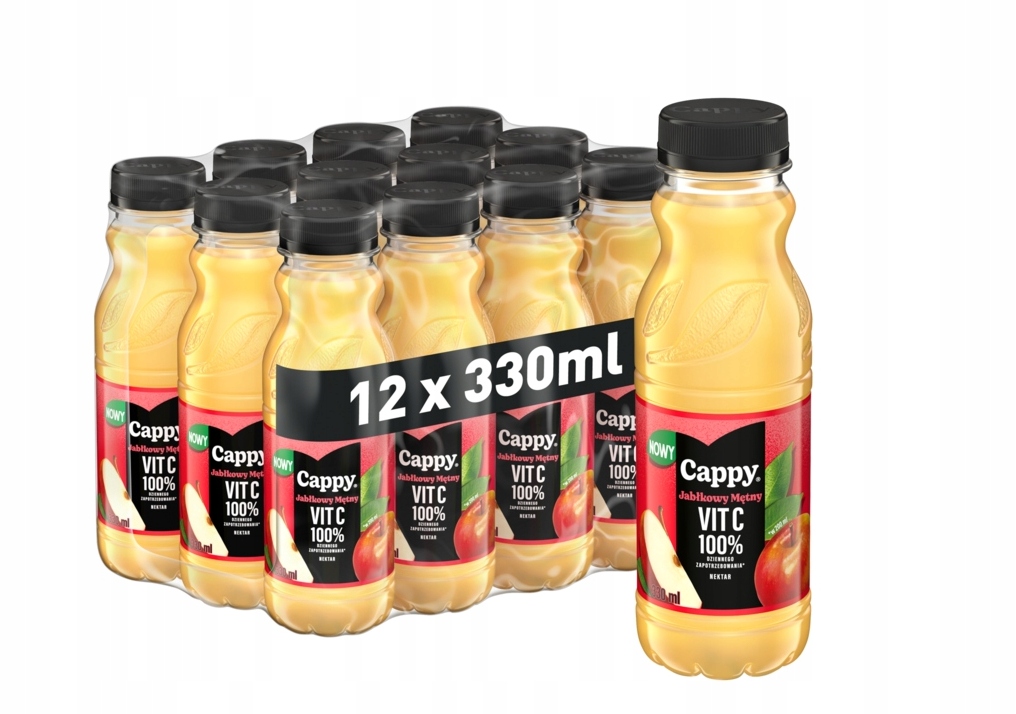 Cappy Jablkový nektar zakalený 330 ml 12 Ks