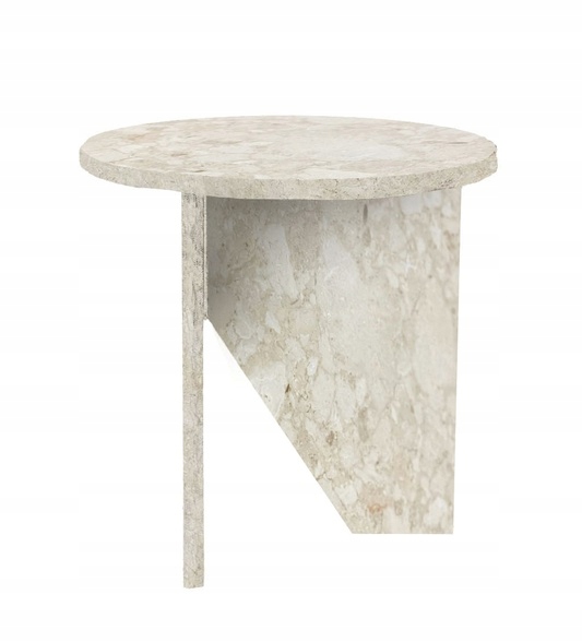 Muubs Verde Mramorový konferenčný stolík 40 cm krémový