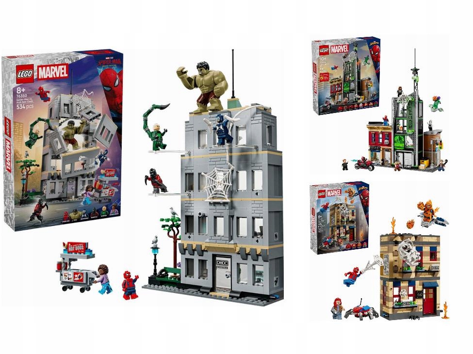 Klocki Lego Heroes Marvel 76350 Epickie starcie: Spider-Man kontra Hu