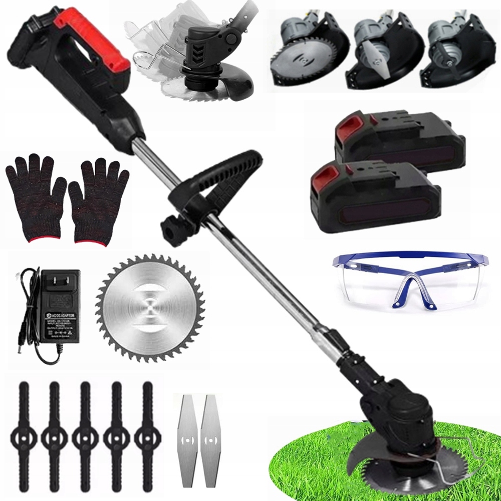 Aku Vyžínač Křovinořez Křovinořez Na Trávy 2xAKU Set Nože Kotouče