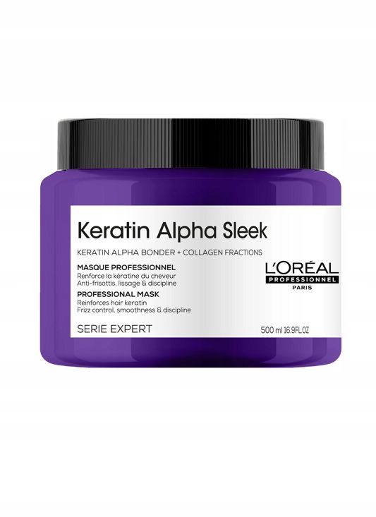 L`Oreal Professionnel Keratin Alpha Sleek, vyhlazující maska 500 ml