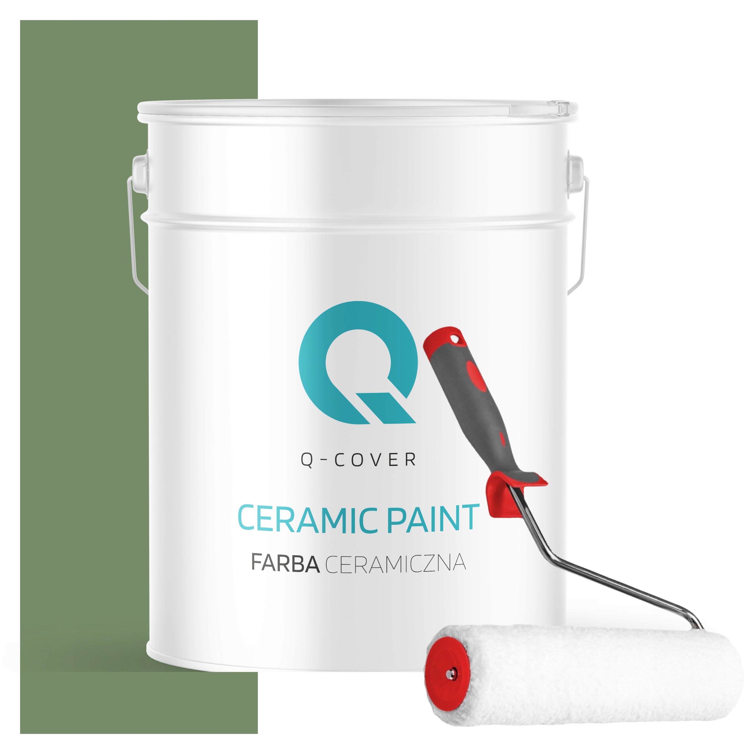 Keramická Farba Na Stenu Zelená Tmavá H2123 10L Matná Výrobca Valček