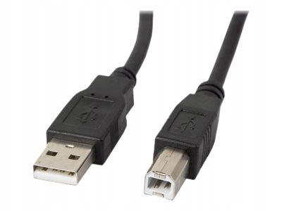 LANBERG USB-A M->USB-B M 2.0 cable 1m black
