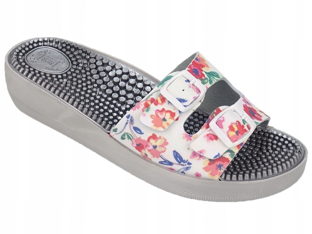 KLAPKI DAMSKIE MEDYCZNE ZDROWOTNE FAKIRKI MASUJĄCE Z KOLCAMI Oryginalne opakowanie producenta pudełko