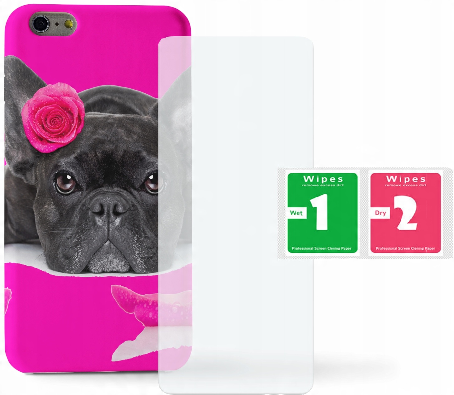 

Etui do Huawei P30 Lite- Psy-buldog+szkło