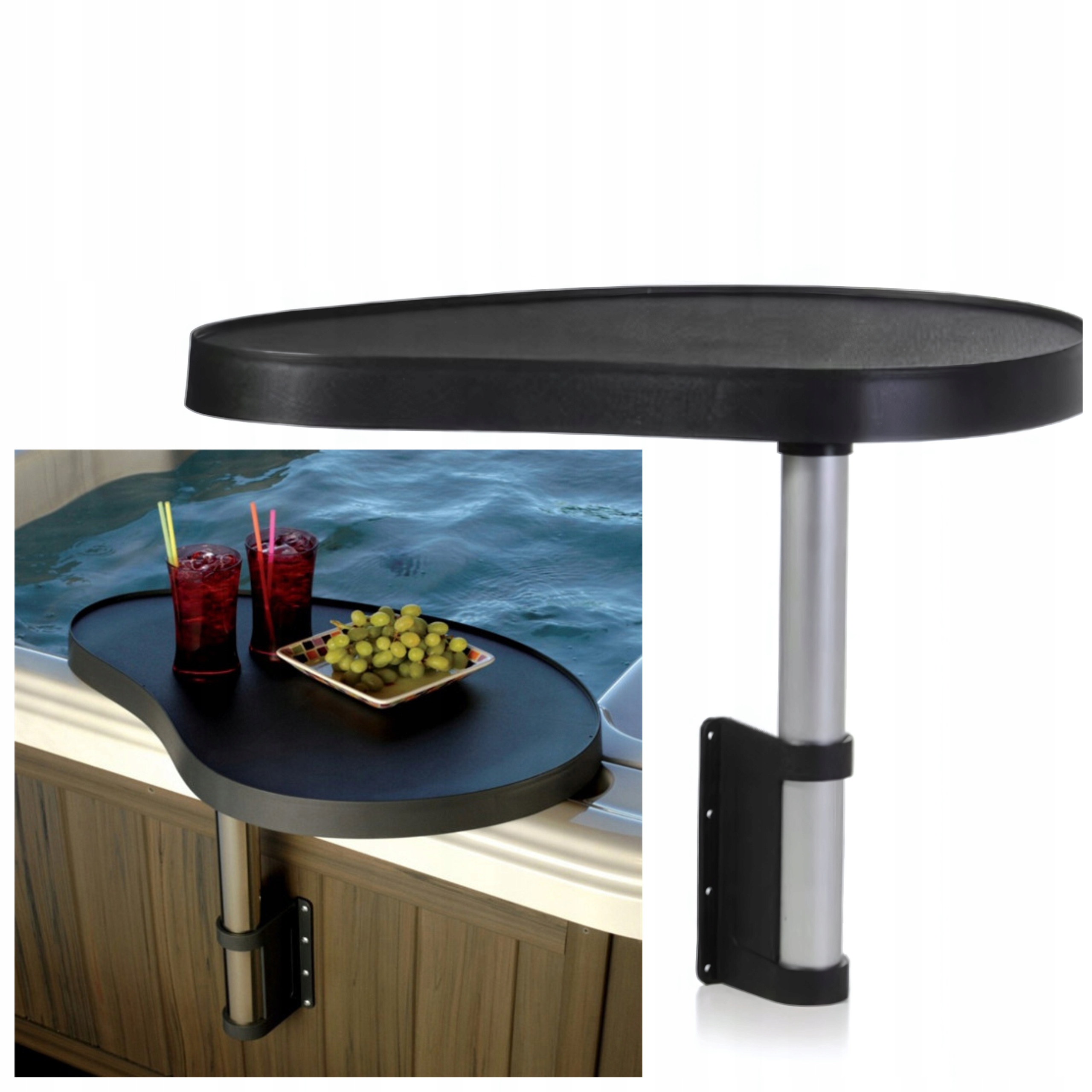 Spa Stolek Do Vířivky, Zahradní Lázeňská Vana 360 Stupňů, Černý, Závěsný