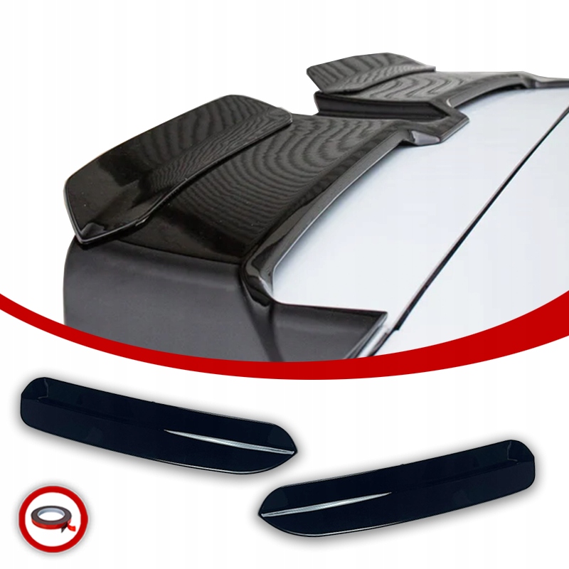 Golf 4 5 6 7 8 Nástavce Letky Oettinger Horní Splitterky Černý Lesk