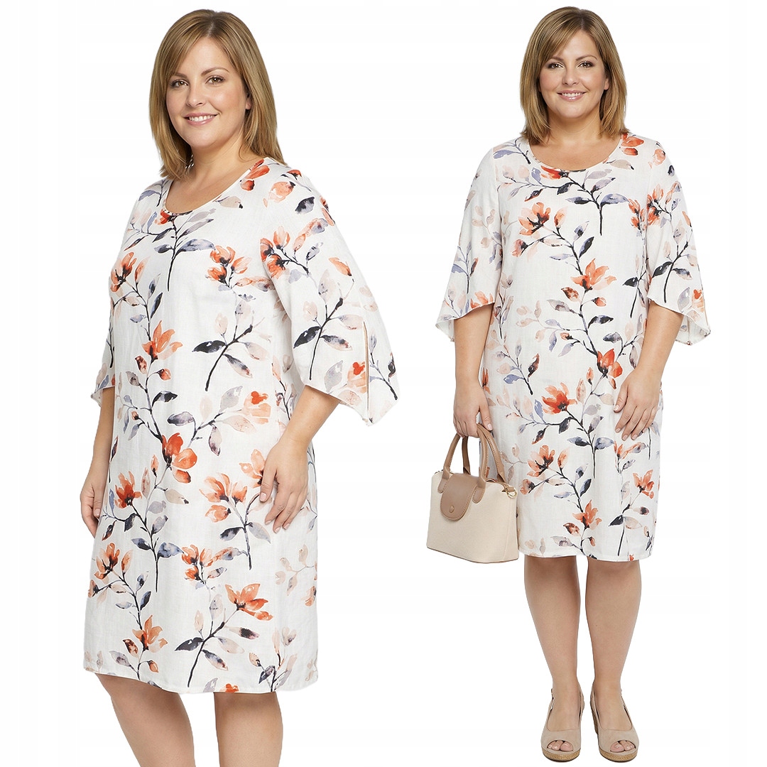 Béžová šaty s květinami a velikostí velikost 62