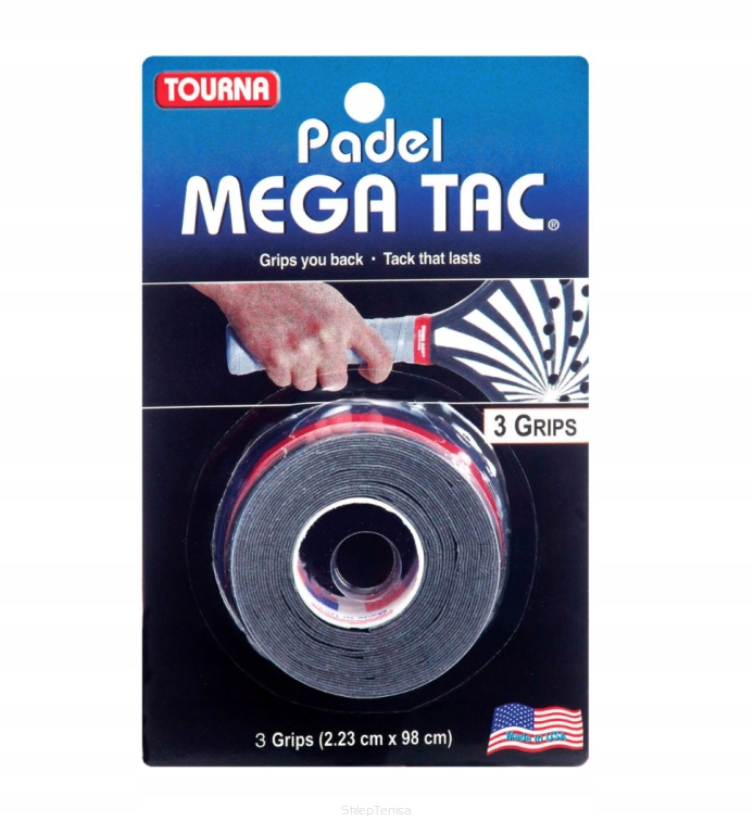 Owijki wierzchnie Tourna Tac czarne x3 do padla