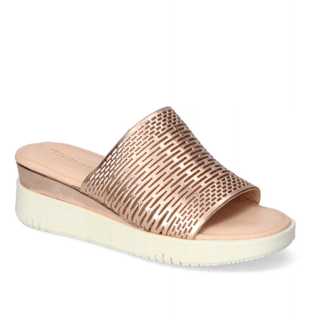 Klapki Tamaris 1-27221-28/907 Różowo/Złote Lico