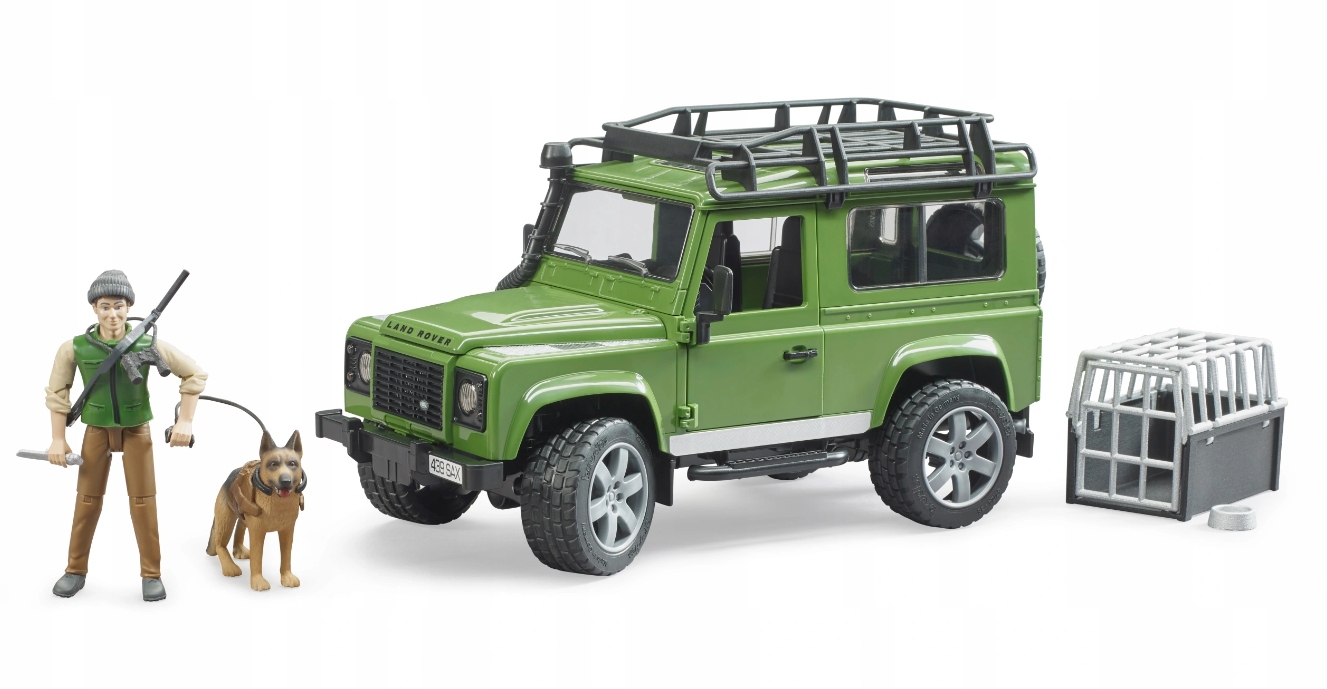

Bruder 02587 Land Rover Defender z figurką i psem