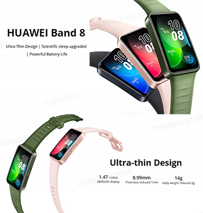 Smartband HUAWEI BAND 8 pomarańczowy Kompatybilność systemowa Android