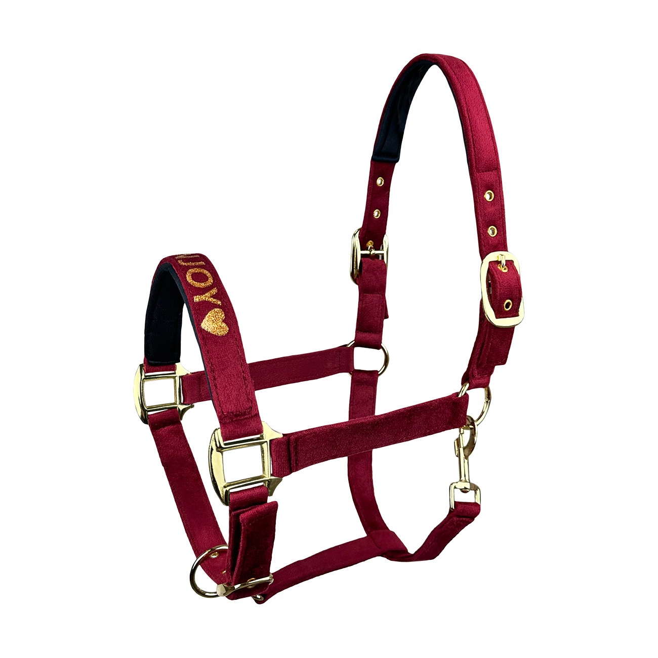 Kantar Horsenjoy Velvet bordowy Full
