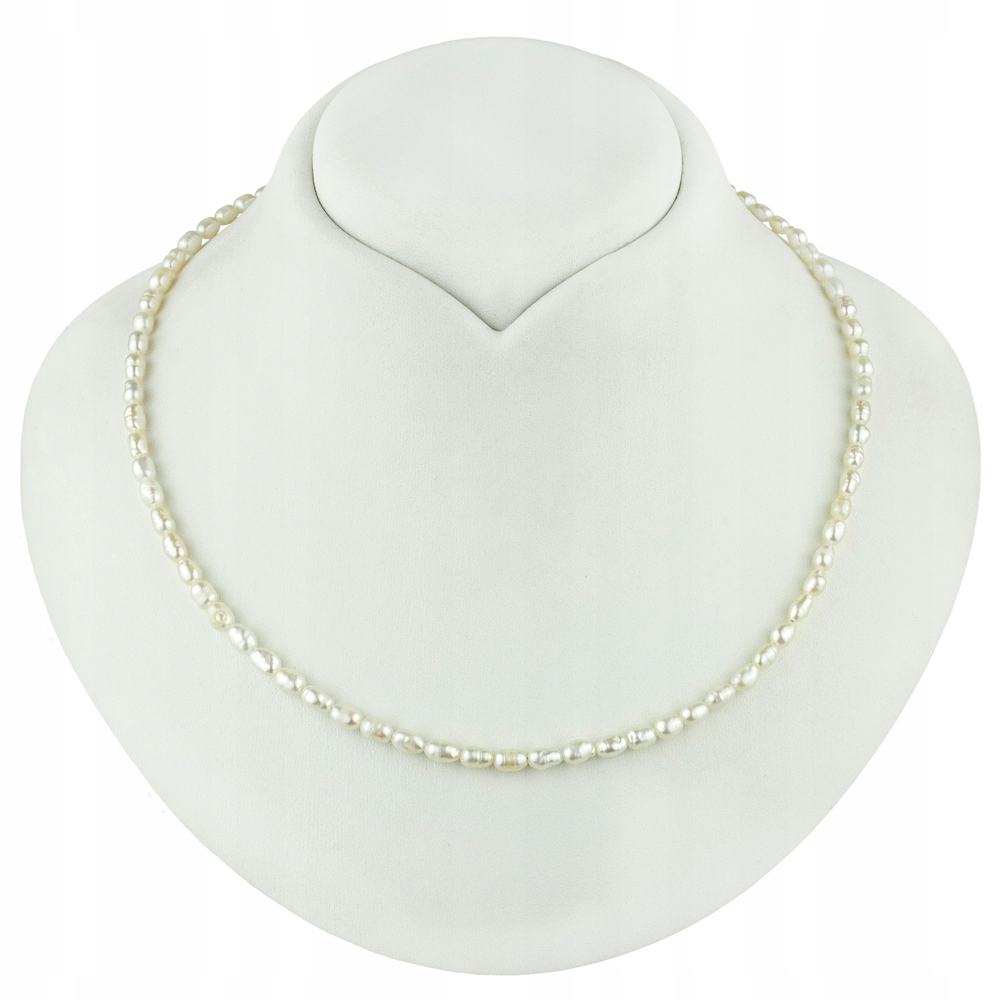 Stříbrný Náhrdelník Z Pravých Bílých Perel