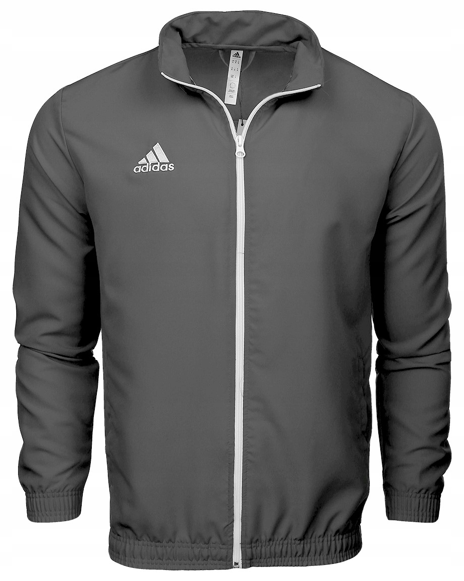 Dětská Mikina adidas Entrada 22 Rozepínací stojáček Aeroready Šedá 164 cm