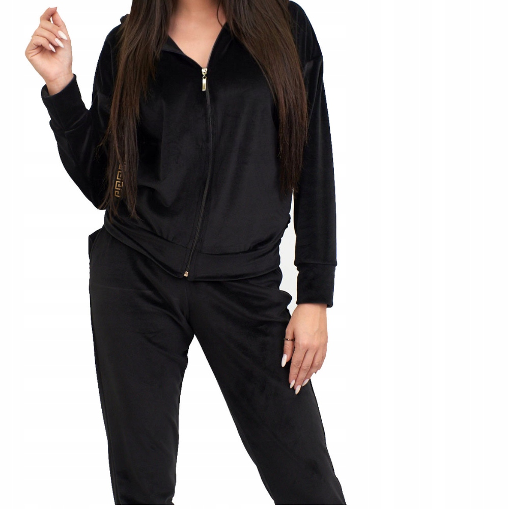 KOMPLET DRESOWY DRESY WELUROWE DAMSKIE POLSKA 4XL Rodzaj rozpinane z kapturem