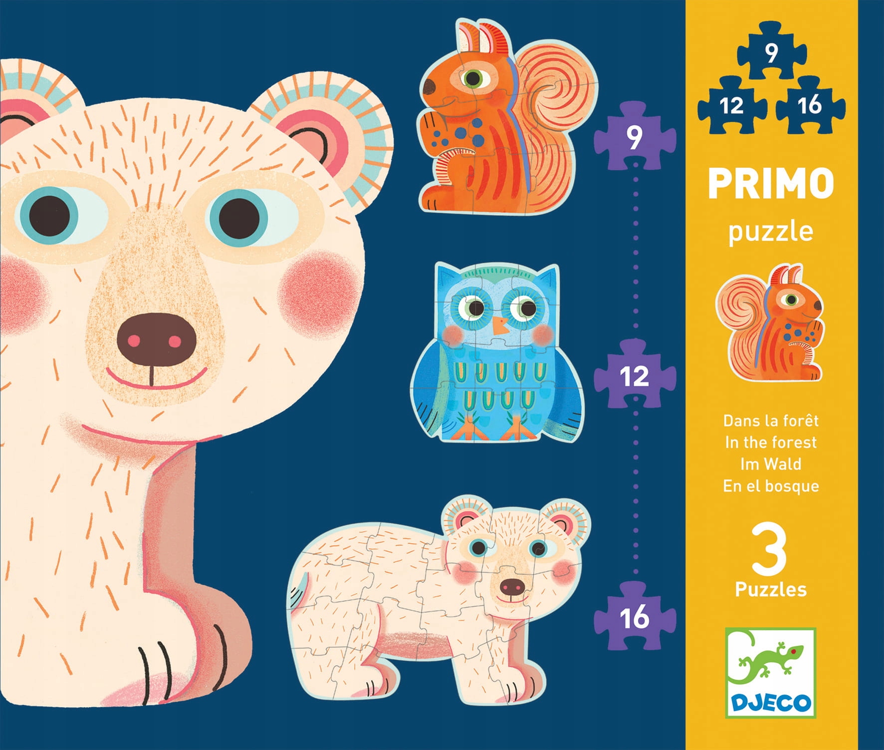 

Puzzle Progresywne w lesie Djeco