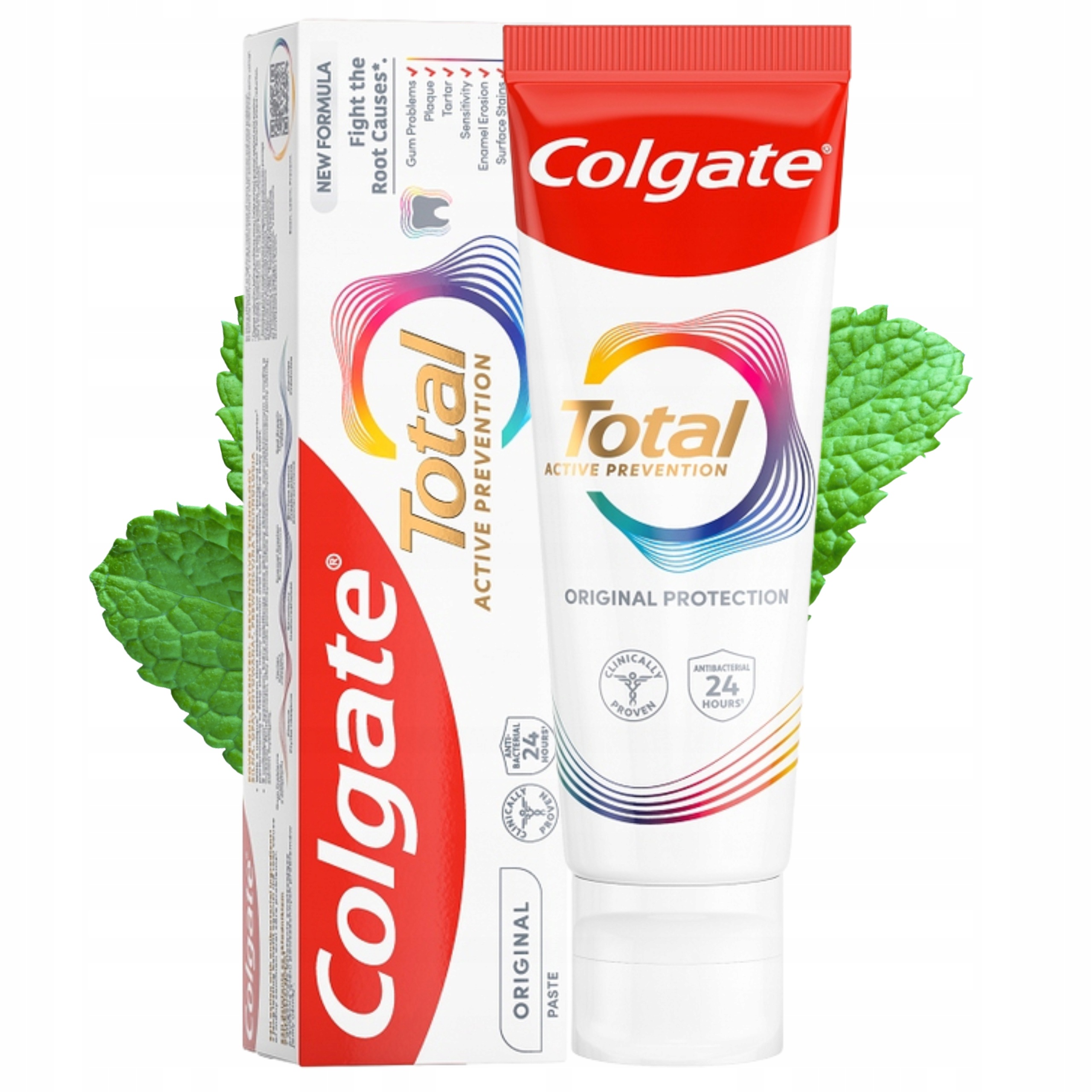 Colgate Total Original Pasta Do Zębów Przeciwbakteryjna z Fluorem 75 ml