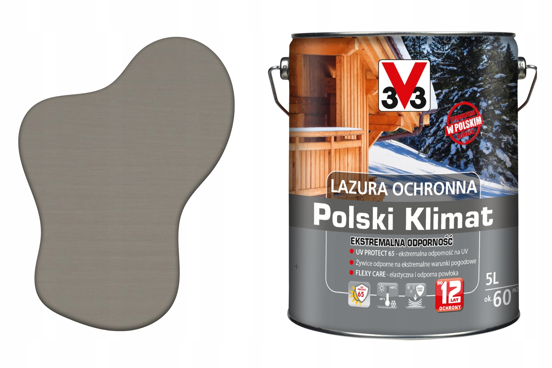 3V3 Výkonný lakovací nátěr pro střešní krytinu Impregnát na vodu Uv pro dřevo Extra Eko