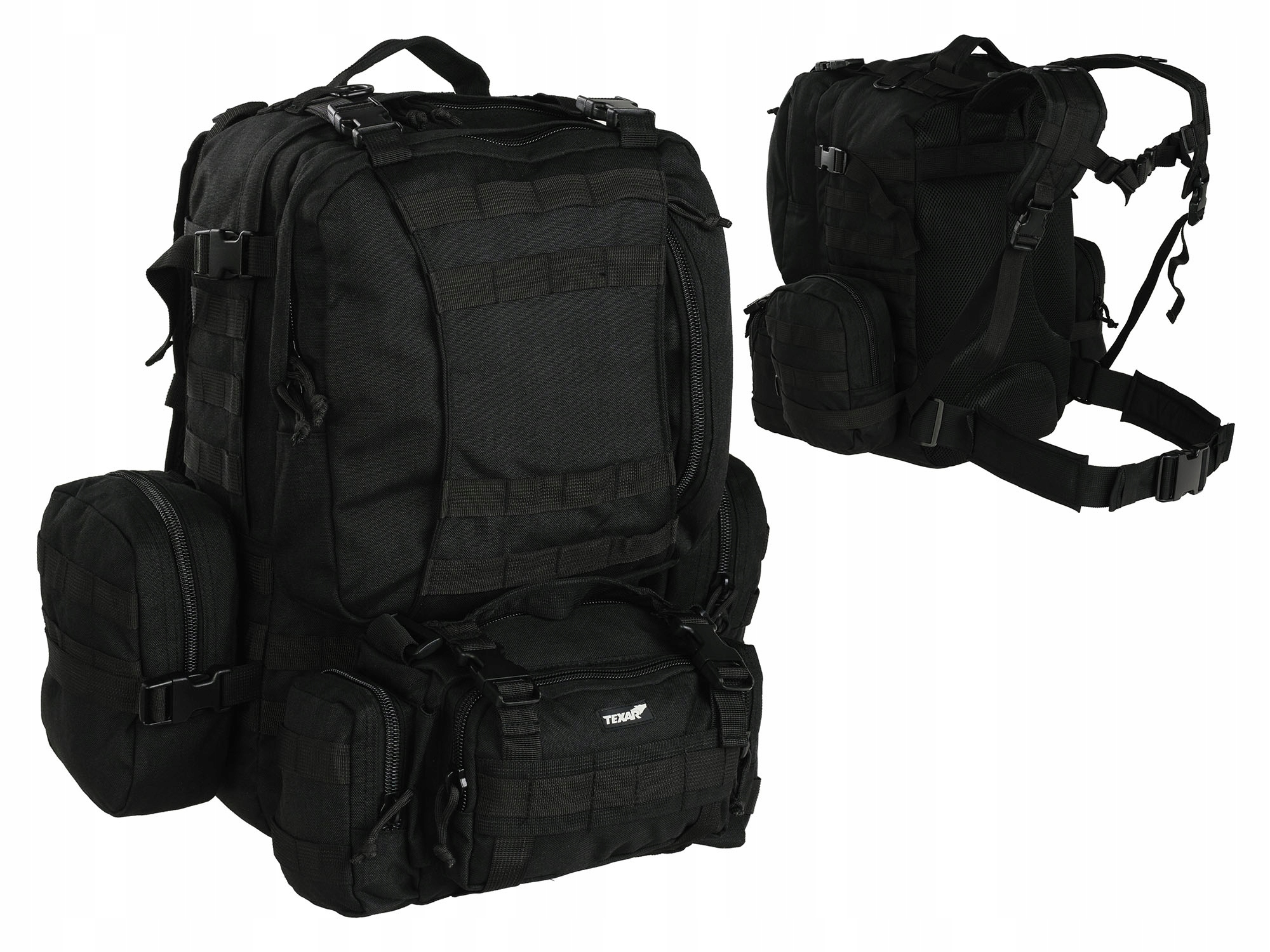 Víceúčelový taktický vojenský Batoh Texar Camper 60L černý