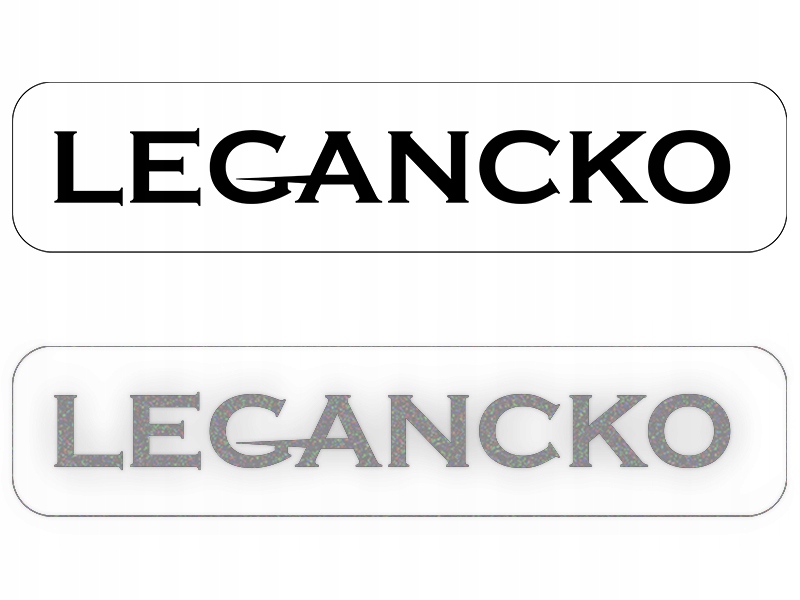 LEGANCKO - Naklejka na samochód na auto - ODBLASKOWA