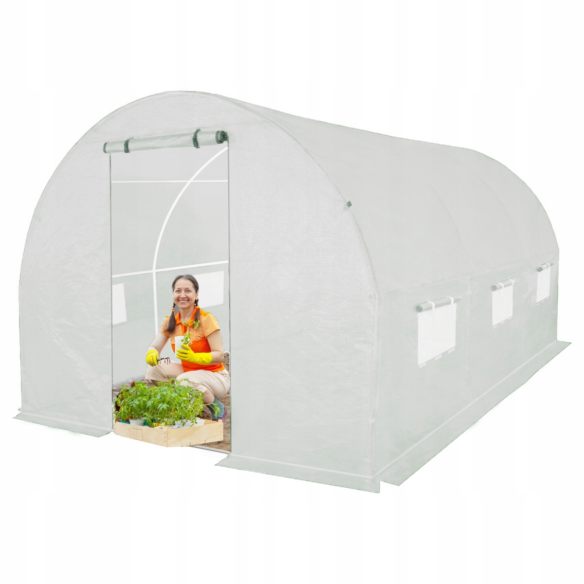 

Tunel Foliowy Premium Szklarnia 2x4,5m z Siatką Pe
