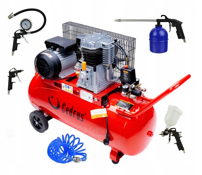 Kompresor olej. Cedrus KM100 100L 2 TŁOKI 314L/MIN