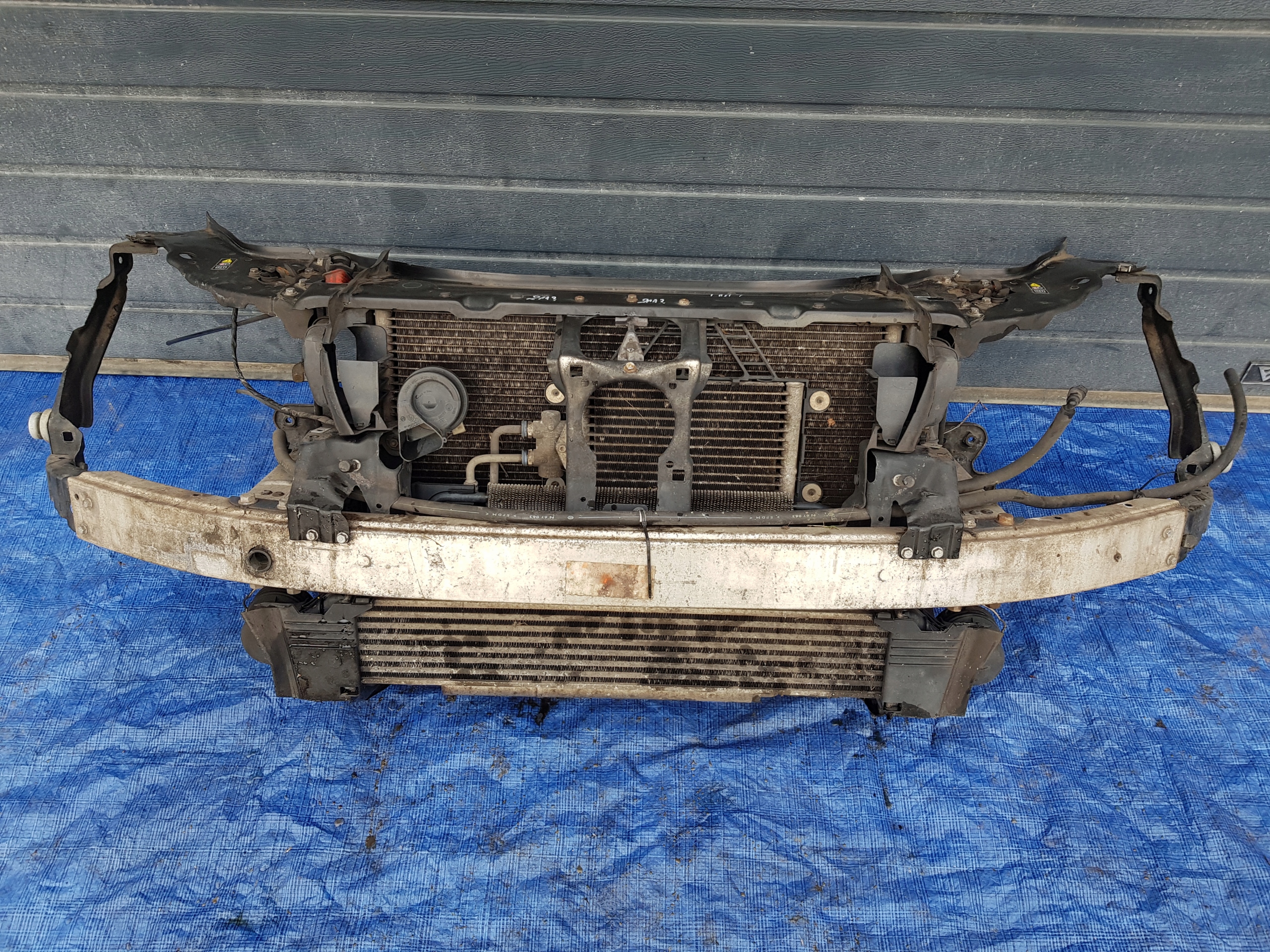 support panel for radiators radiator MERCEDES W211 LIFT 3.0 CDI