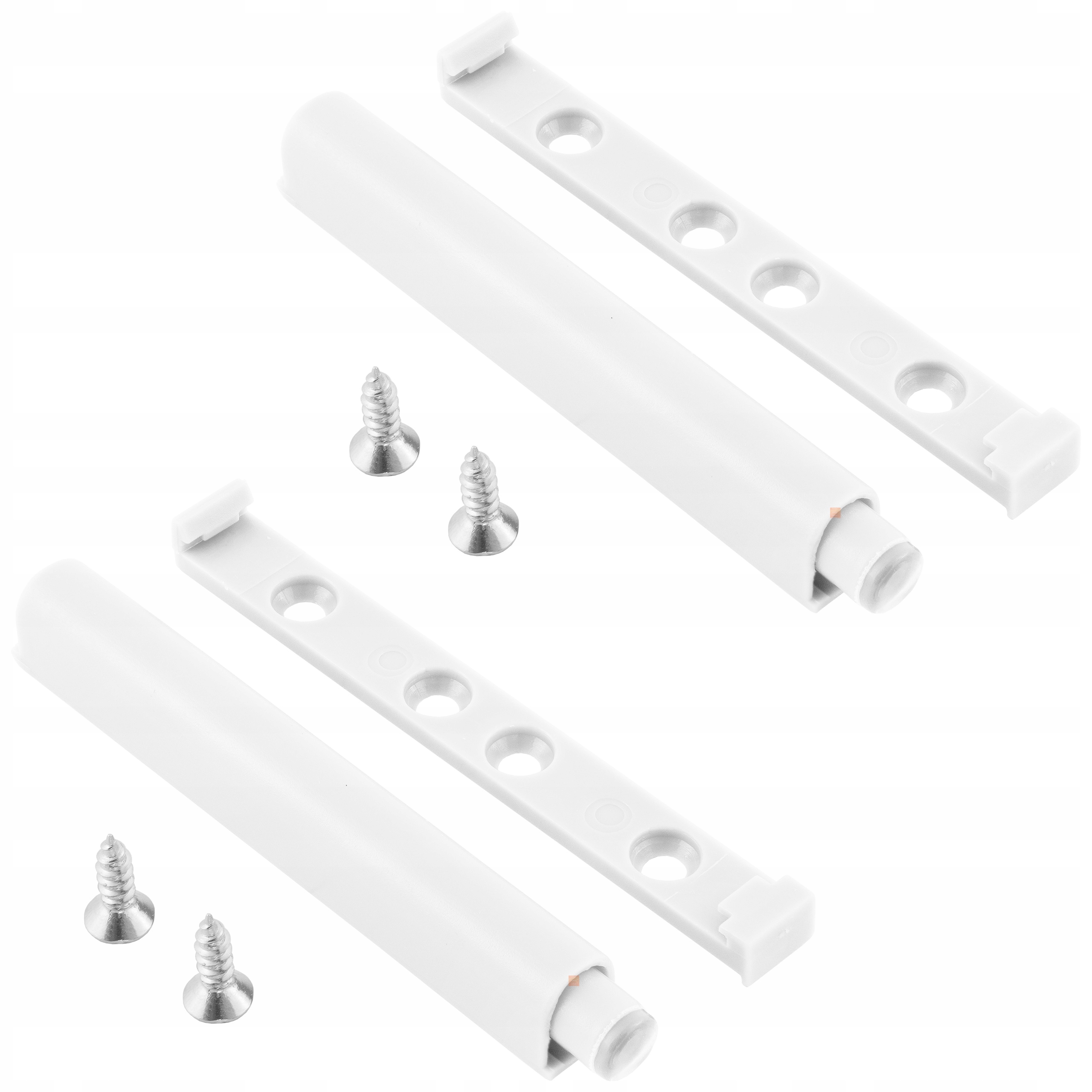 2x ODBOJNIK DO DRZWI AMORTYZATOR PUSH TO OPEN GUMA BIAŁY