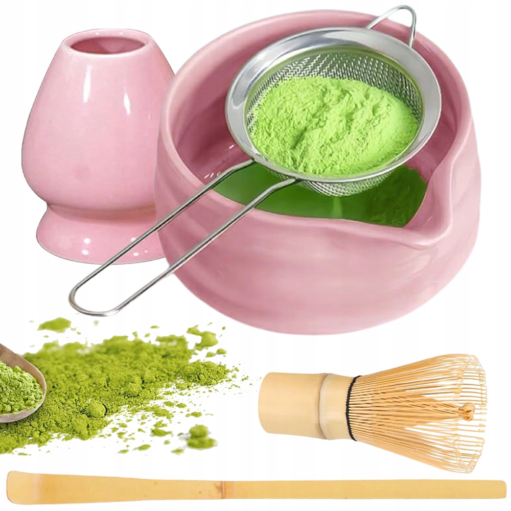 Levně Sada Na Matchu – Miska A Metla, Startovací Sada Růžová 5 Kusů