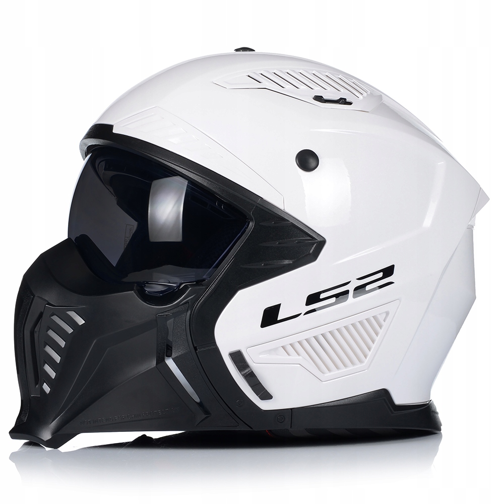 KASK MOTOCYKLOWY 4w1 LS2 OF606 BIAŁY ODPINANA SZCZĘKA + DASZEK + 2x SZYBA Model OF606 Drifter