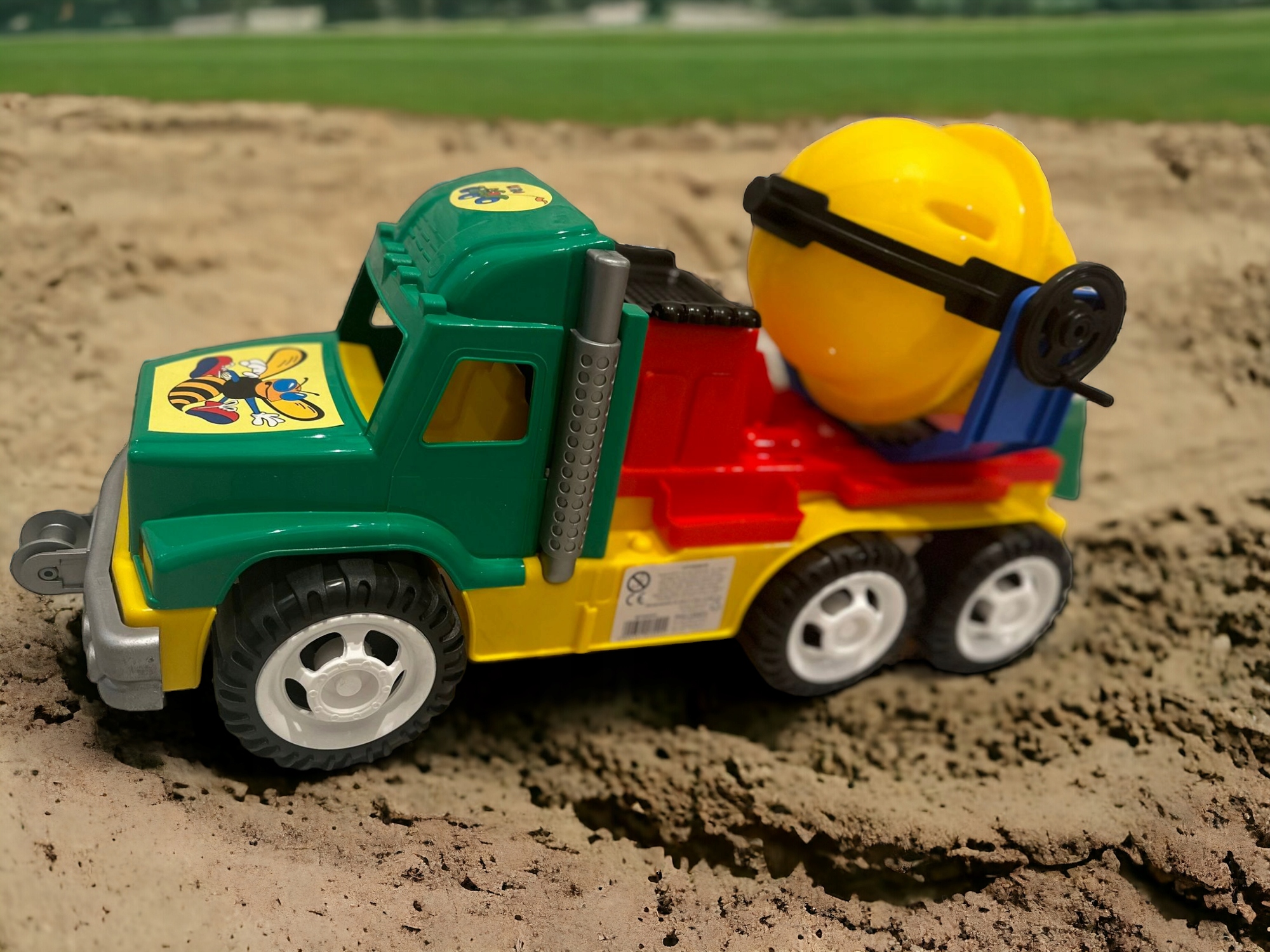 Auto dla dzieci duże do zabawy w piasku, betoniarka 60cm Bohater brak