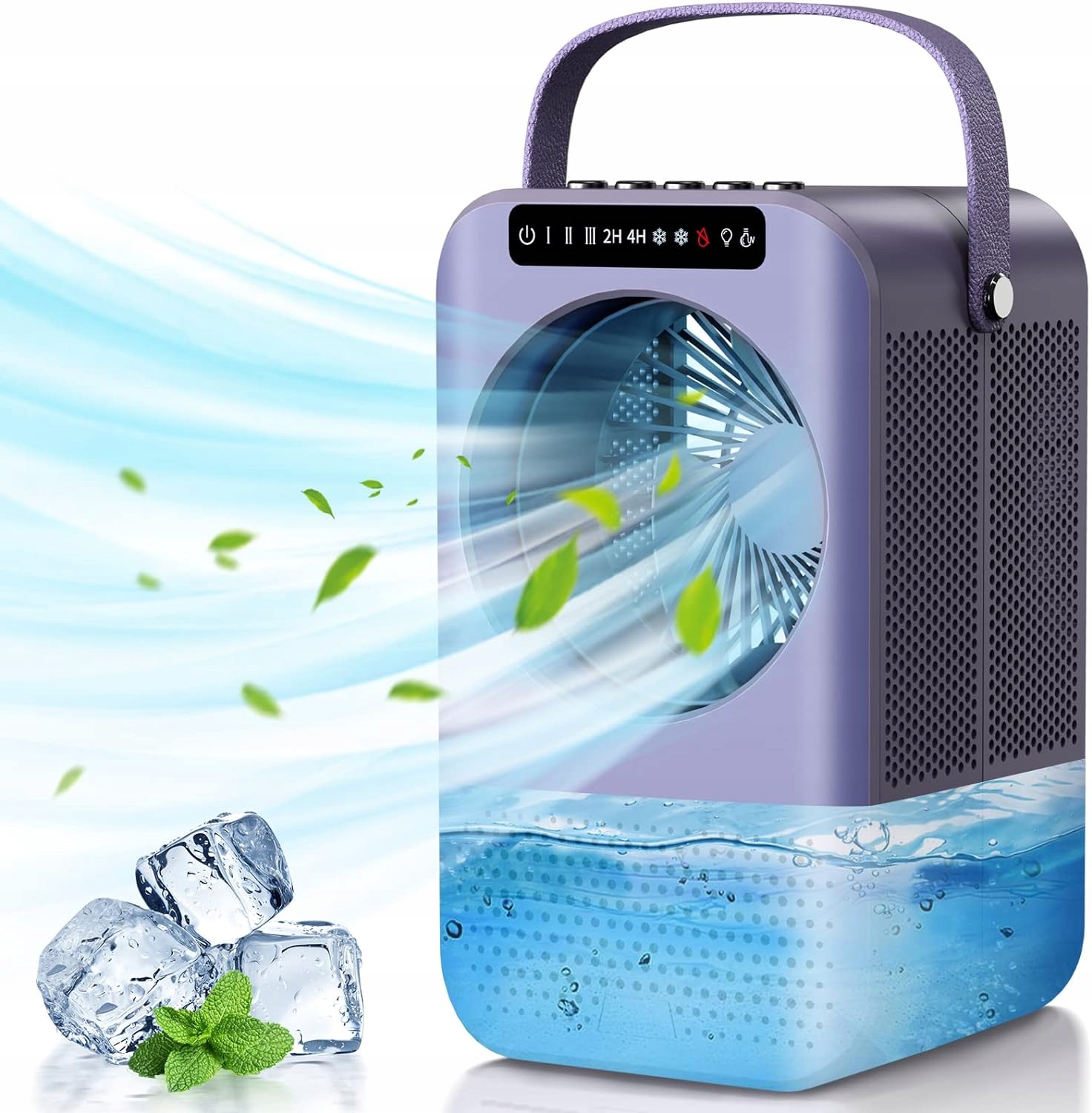 Przenośny wentylator klimatyzatora, 3 w 1 - wentylator biurkowy i nawilżacz