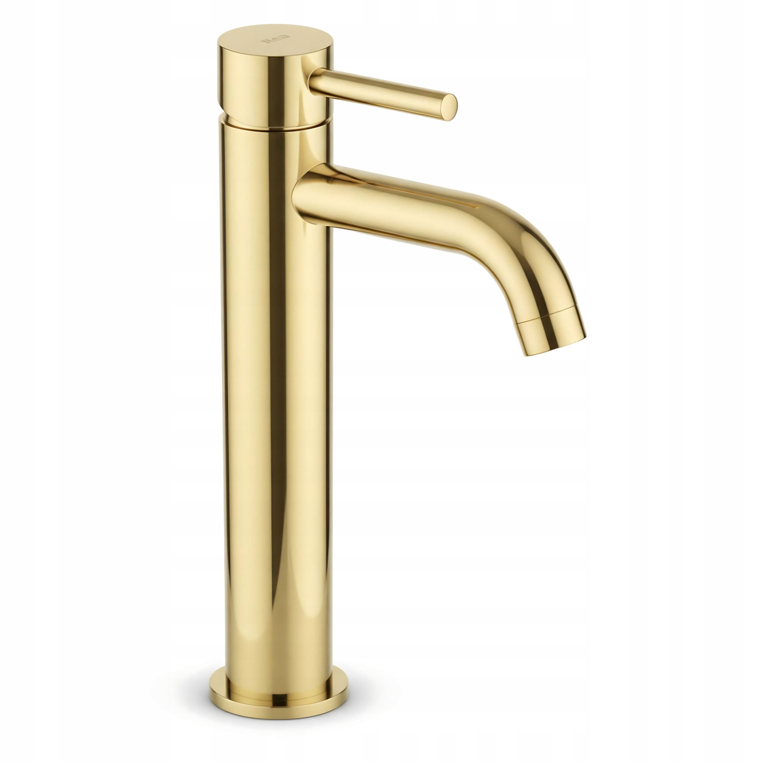 Vysoká Zlatá Umývadlová Batéria Rea Lungo Stojaca Na Dosku, Zlatý Lesk