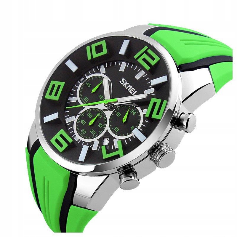 

Kolorowy Zegarek XL Duże Cyfry Chronograf Datownik